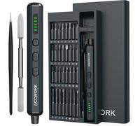 Kit de tournevis de précision électrique 68 en 1, comprenant 64 embouts S2, 5 niveaux de couple et un écran LED