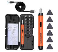 Kit de tournevis de précision électrique - Tournevis mini sans fil - Rechargeable - Fonctionne sur batterie - 1200 tr/min - Embouts pour réparations de téléphones portables et d'ordinateurs