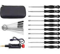 Kit de Tournevis de Réglage avec Testeurs d'allumage pour Stihl Husqvarna ECHO Carburateur, ADEFOL 10 Pièces Outil Réglage Carburateur + Testeur Bobine Allumage + Brosse Nettoyage