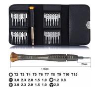Kit de Tournevis - Mini - 25 pièces - Outils de Réparation - Portable - Trousse en cuir