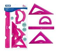 MILAN Kit de traçage M359801P 4 pièces incassable flexible rose petit