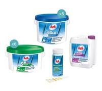 Kit de traitement complet au chlore (61-80 m³) - HTH Blanc G
