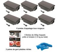 Kit de traitement professionnel pour RONGEUR rats-souris-mulots-campagnols-loirs…