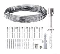 Kit de treillis de jardin à faire soi-même, système de support de câble métallique en acier inoxydable 304 pour plantes grimpantes, grille de culture de vigne extérieure, mur moderne minimaliste (16