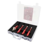 Kit de trépan diamanté pour carrelage, comprenant : 3 trépans de 6 mm chacun, avec tige triangulaire, et 1 trépan de 20 mm avec tige hexagonale, pour carrelage, céramique, marbre et granit. Ensemble d