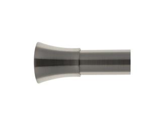 Kit de tringle à rideaux extensible 1,20m à 2,10m - Ø19mm - Nickel Mat