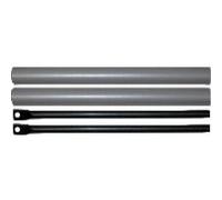 Kit de tringles et capots ISEO pour porte de 3400 mm - Gris métal - 94100307