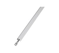 Kit de tringles et capots pour porte de 3400 mm - Blanc - 94100304