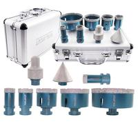 Kit de trongeuses diamantées 20/25/35/50/68/100 mm + outils de coupe manuels 20-35/50 mm (8 pièces) pour carrelage, granit, marbre