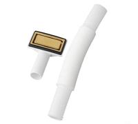 Kit de trop-plein doré pour évier et trop-plein - Tuyau flexible pour salle de bain et cuisine