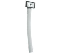 Kit de trop plein évier en grès, inox et synthèse, enjoliveur grille rectangulaire inox
