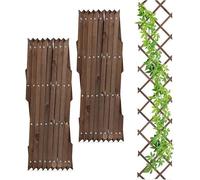 Kit de tuteurs à trois pieds pour plantes - Pour le jardin, le balcon et la terrasse - Bois naturel brun
