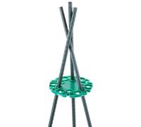 Kit de tuteurs comprenant deux tuteurs - Système d'arrosage - Auto-arrosant - Pour pots de fleurs - Facile à installer - Vert clair