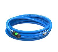 Kit de tuyau à air comprimé AUPROTEC 9mm Ø intérieur 50m en PVC I Avec raccord de sécurité Prevost S1 pour compresseur à air comprimé I Tuyau de compresseur Würth hautement flexible