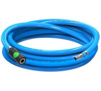 Kit de tuyau d'air comprimé AUPROTEC, diamètre intérieur 10 mm, longueur 20 mètres, en PVC. Livré avec raccord de sécurité Prevost S1 pour compresseur d'air. Tuyau de compresseur AUPROTEC, très flexib