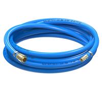 Kit de tuyau d'air comprimé AUPROTEC, diamètre intérieur 9 mm, longueur 10 m, en PVC. Livré avec raccord rapide en laiton pour compresseur d'air. Tuyau pour compresseur Würth, très flexible, dimension
