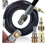 Kit de tuyau de nettoyage de canalisations HydroJet Pro Max 20 m – Filetage M22 | Pression 200 bars | 2 buses 3+1 et buse rotative | Compatible avec Lavor, Vertigo, Ninja, Parkside et PHD