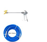 Kit de tuyau de peinture sans air, pression de 3600 PSI, 50 ft de tuyau durable , 50 pieds