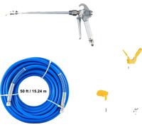 Kit de tuyau de pulvérisation de peinture sans air, tuyau de 15 m, puissance de 3600 psi, 50 pieds