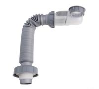 Kit de tuyau de vidange avec vanne d'arrêt manuelle et joint de filtration pour lavabo et évier de cuisine Gestion des eaux usées