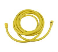 Kit de tuyau d'entrée d'eau pour nettoyeur haute pression et lavage de voiture, tuyau d'arrosage de jardin en ABS jaune avec connecteur de robinet extérieur, tube d'irrigation portable pour une