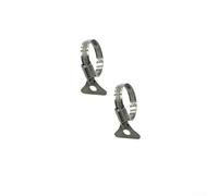 Kit de tuyau plat compatible Karcher 2.997-100.0 de 10 m de long en tissu avec collier de serrage en acier inoxydable de 30 à 40 mm pour une connexion fiable (collier de serrage)