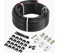 Kit de tuyaux d'air comprimé 30,48mx19,05mm HDPE/aluminium système de conduite d'air noir