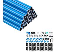 Kit de tuyaux d'air comprimé VEVOR, 24 pièces. Tuyaux d'air comprimé de 27,6 mètres de long et de 17,3 mm de diamètre intérieur, tuyau pour compresseur, idéal pour l'atelier, le garage et l'usine. Kit