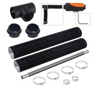 Kit de tuyaux de chauffage diesel - VEVOR - Conduit d'air extensible 75 mm - Tuyau inox Ø25 mm - Pour chauffages de stationnement
