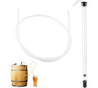 Kit de tuyaux pour bière et vin avec cordon en plastique et pince, idéal pour la fermentation en fût