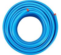 Kit de tuyaux pour compresseur d'air 3/4 po x 200 pi Système de tuyauterie d'air en PEHD-aluminium Bleu