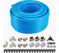 Kit de tuyaux pour compresseur d'air VEVOR, 91,44 m x 19,05 mm, HDPE-aluminium, étanche, résistant à la pression et facile à installer, adapté aux garages et ateliers, bleu