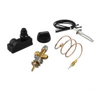 Kit de vanne de contrôle de gaz GPL 50 000 BTU avec thermocouple pour chauffage de terrasse - Système d'arrêt de sécurité en laiton 65 mbar