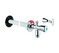 Kit de vanne murale externe Grohe Eurotec 41206000 DN15, avec aérateur de tuyau, chromé
