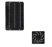 Kit de ventilateur d'échappement solaire 7 W avec deux ventilateurs et indice d'étanchéité IP65 pour ventilation de serre