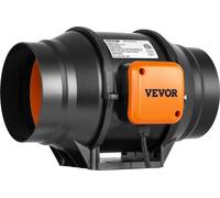 Kit de ventilateur d'extraction CVC avec ventilateur en ligne de 152,4 mm et contrôleur de vitesse variable CA