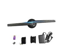 Kit de ventilateur d'hologramme 3D, 3D WiFi ventilateur hologramme projecteur publicitaire affichage hologramme ventilateur holographique lampe de lampe affichée publicitaire Logo Lumière pour les mag