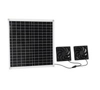 Kit de Ventilateur Multifonctionnel alimenté par Panneau Solaire 20W pour un Air Intérieur Frais, Ventilateur Solaire écologique pour une Vie Plus Saine