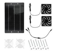 Kit de ventilateur solaire 40 W pour serre et niche | Ce kit de ventilateur de refroidissement à énergie solaire réduit les températures intérieures des serres et des niches pour