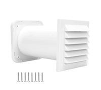 Kit de Ventilation Murale Kit Complet Traversée Murale Admission Air | Kit Admission Air Ventilation Convient Pour Atelier, Grenier, Sous-Sol, Garage, Buanderie, Cuisine, Salle De Bains Et