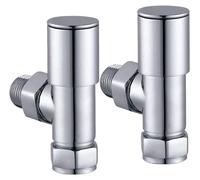 Kit de ventilation pour radiateur sèche-serviettes, chromé, 2 pièces, 1/2 pouce