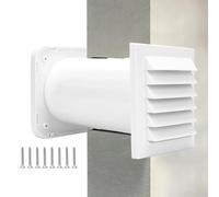 Kit De Ventilation Traversée Murale Set Arrivée Air Traversant Mur Pour | Grille Alimentation En Air Murale pour grenier atelier sous-sol garage buanderie cuisine salle de bains et maison