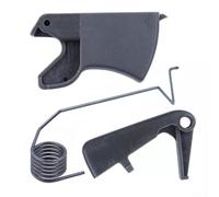 Kit de verrouillage à ressort d'accélérateur compatible avec les tronçonneuses 445 E 450 450E avec déclencheur à ressort et verrouillage pour un fonctionnement sûr