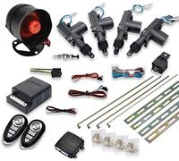 Kit de verrouillage centralisé Baceyong, Système d'entrée sans clé, 2 télécommandes, Sirène d'alarme, Universel pour voitures 12V