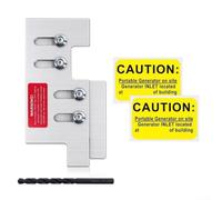 Kit de verrouillage de générateur pour marteau Cutler Série CH 150-200A - Plaque de sécurité horizontale pour alimentation de secours - Serrure électrique en alliage d'aluminium avec espacement de 5,7