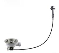 Kit de vidage d'évier avec système de vidange mécanique et contrôle rotatif pour une gestion fluide du débit d'eau dans les cuisines résidentielles (114 mm)