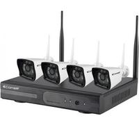 Kit De Vidéoprotection Wikit040a - 1 Enregistreur Vidéo Wi-fi - 4 Caméras Ip Wi-fi All-in-one