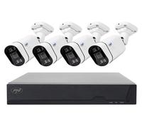Kit de vidéosurveillance, comprenant 4 caméras PoE, résolution 5 MP, 1920p, indice de protection IP66
