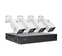 Kit de vidéosurveillance PNI House IPMAX POE 3, NVR avec 4 Ports POE, 4 caméras 3MP, extérieur, Power Over Ethernet, détection de Visage