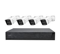 Kit de vidéosurveillance PNI House IPMAX POE 3LR, NVR avec 4 Ports POE et 10 en réseau, 4 caméras 3MP, extérieur, Power Over Ethernet, détection de Visage, détection de Mouvement